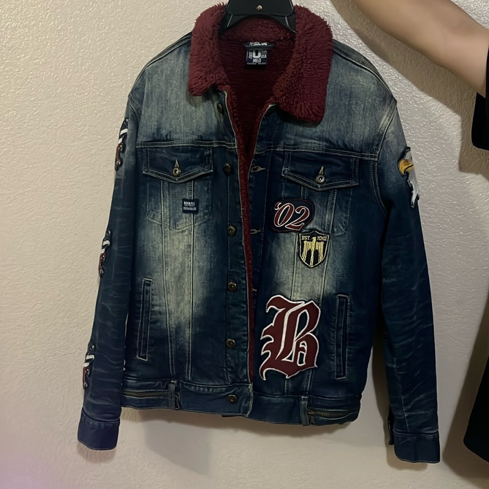Bornfly Size Medium Men’s Denim Jacket